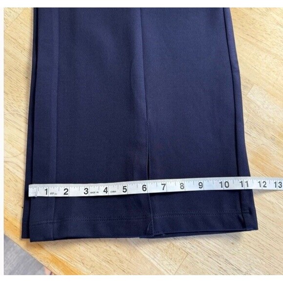 Tapata Wide Leg Capri Pants Navy Versatile Pockets High Waist Casual Large NEW - Picture 13 of 14